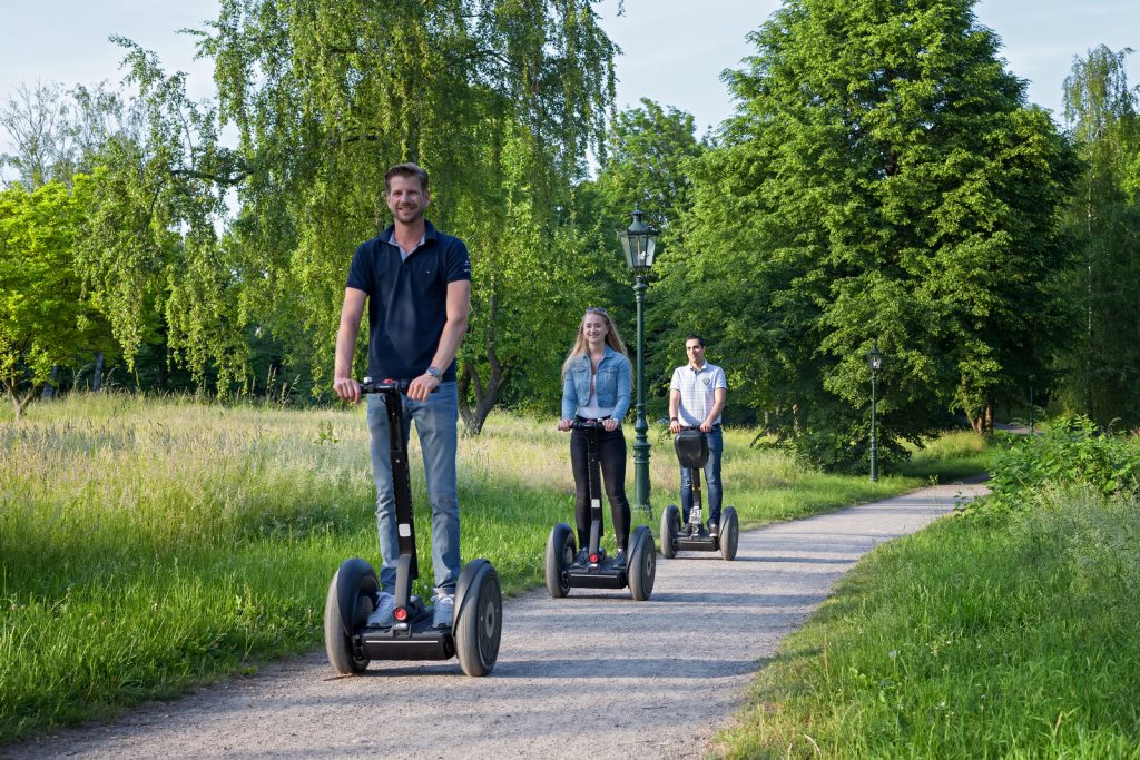 Fahrer bei einer Segway-Tour